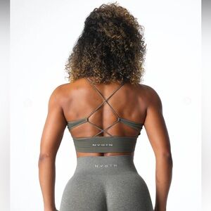 NVGTN Khaki Green Embrace Seamless Bra